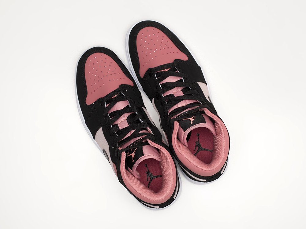 Nike Air Jordan 1 Mid WMNS Canyon Rust розовые кожа женские (AR23384) - фото 3