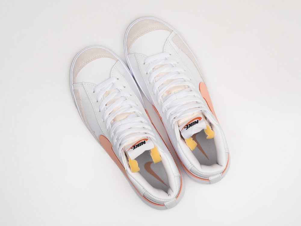 Nike Blazer Mid 77 WMNS белые кожа женские (AR23392) - фото 3 Nike Blazer Mid 77 WMNS белые кожа женские (AR23392) - фото 3