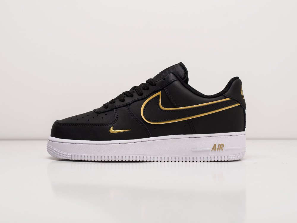 Nike Air Force 1 Low черные кожа мужские (AR23401) - фото 1