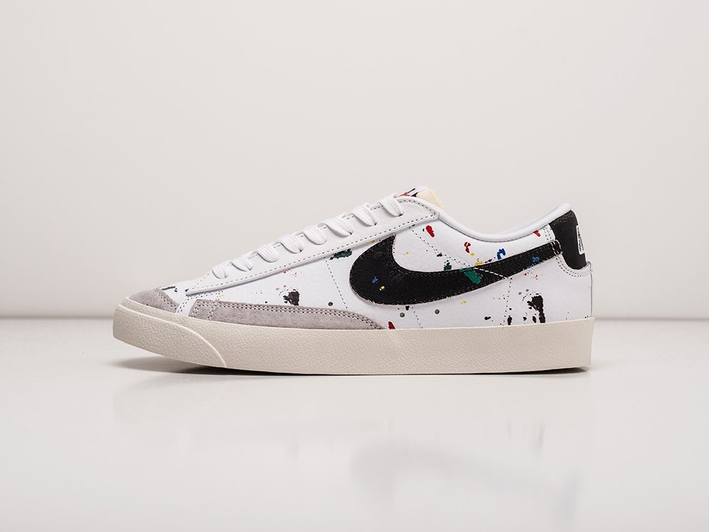 Nike Blazer Low 77 белые кожа мужские (AR23407) - фото 1 Nike Blazer Low 77 белые кожа мужские (AR23407) - фото 1