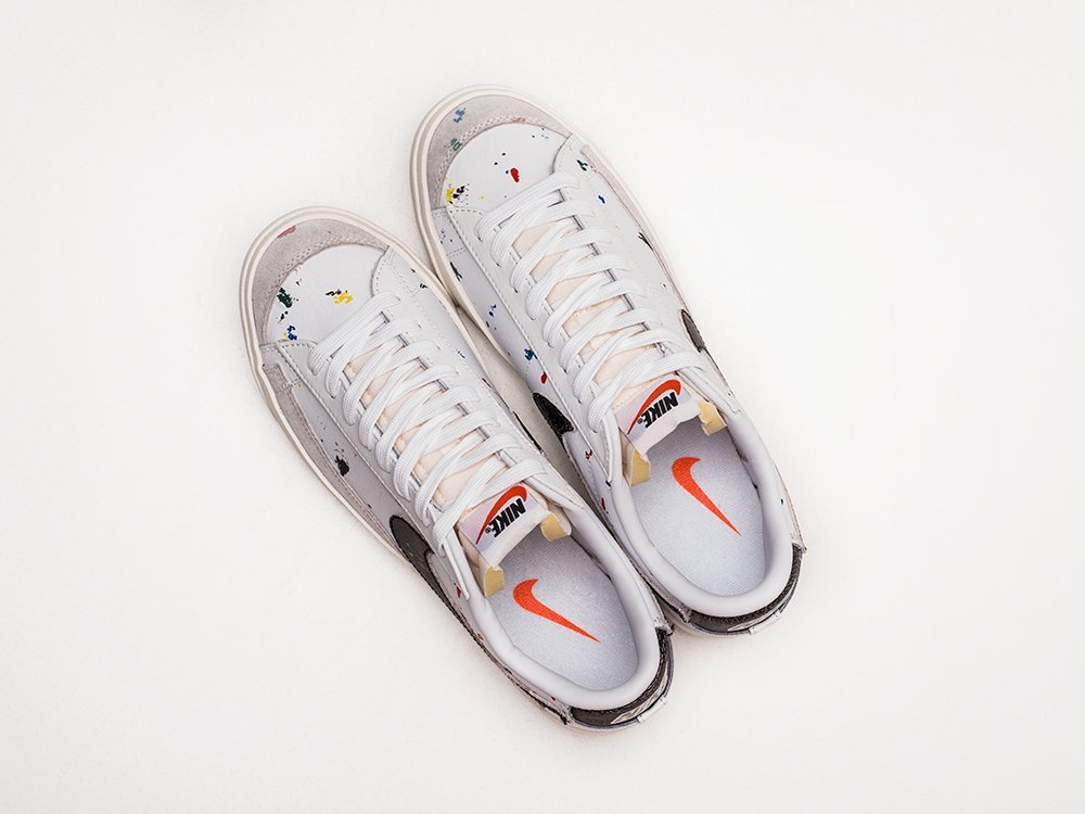 Nike Blazer Low 77 белые кожа мужские (AR23407) - фото 3