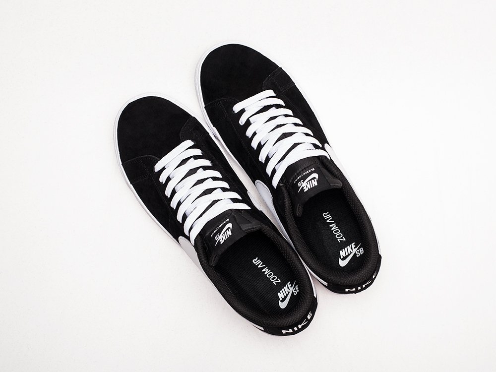 Nike Blazer Low 77 черные кожа мужские (AR23408) - фото 3 Nike Blazer Low 77 черные кожа мужские (AR23408) - фото 3