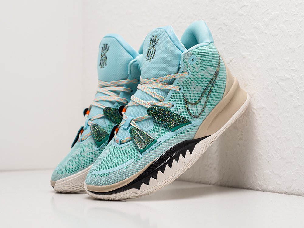 Nike Kyrie 7 Copa голубые текстиль мужские (AR23410) - фото 2 Nike Kyrie 7 Copa голубые текстиль мужские (AR23410) - фото 2