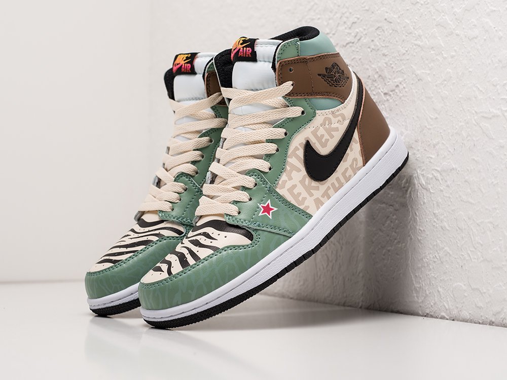 Nike Air Jordan 1 WMNS разноцветные кожа женские (AR23633) - фото 2 Nike Air Jordan 1 WMNS разноцветные кожа женские (AR23633) - фото 2