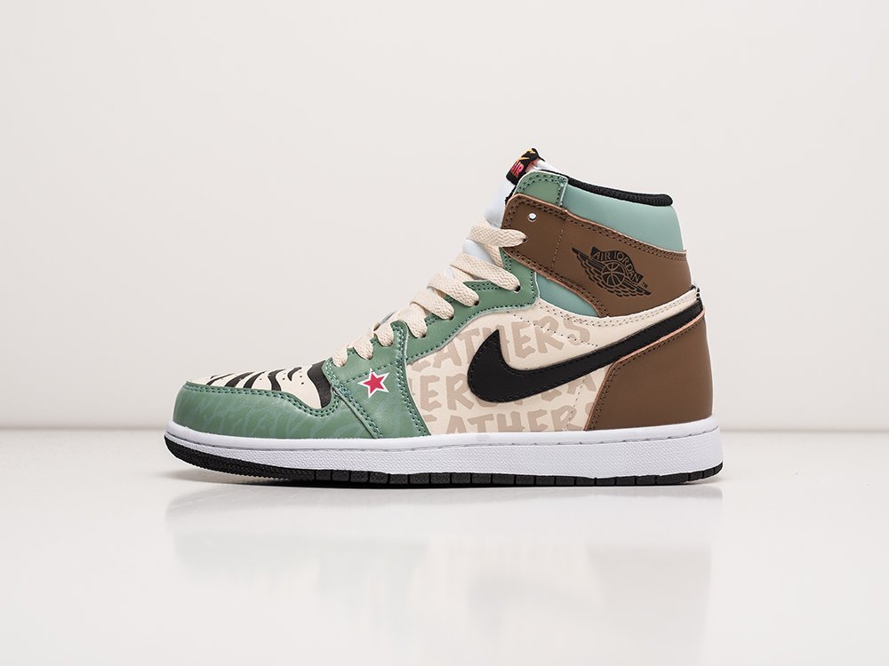 Nike Air Jordan 1 WMNS разноцветные кожа женские (AR23633) - фото 1 Nike Air Jordan 1 WMNS разноцветные кожа женские (AR23633) - фото 1