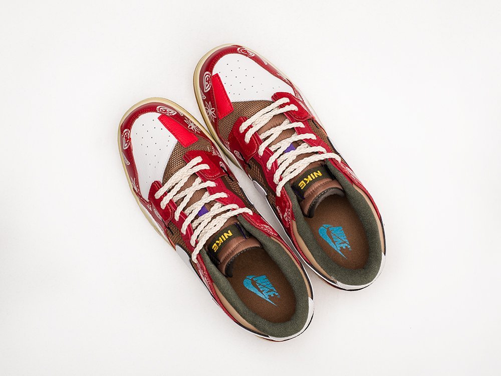Nike SB Dunk Low Scrap красные замша мужские (AR23635) - фото 3 Nike SB Dunk Low Scrap красные замша мужские (AR23635) - фото 3