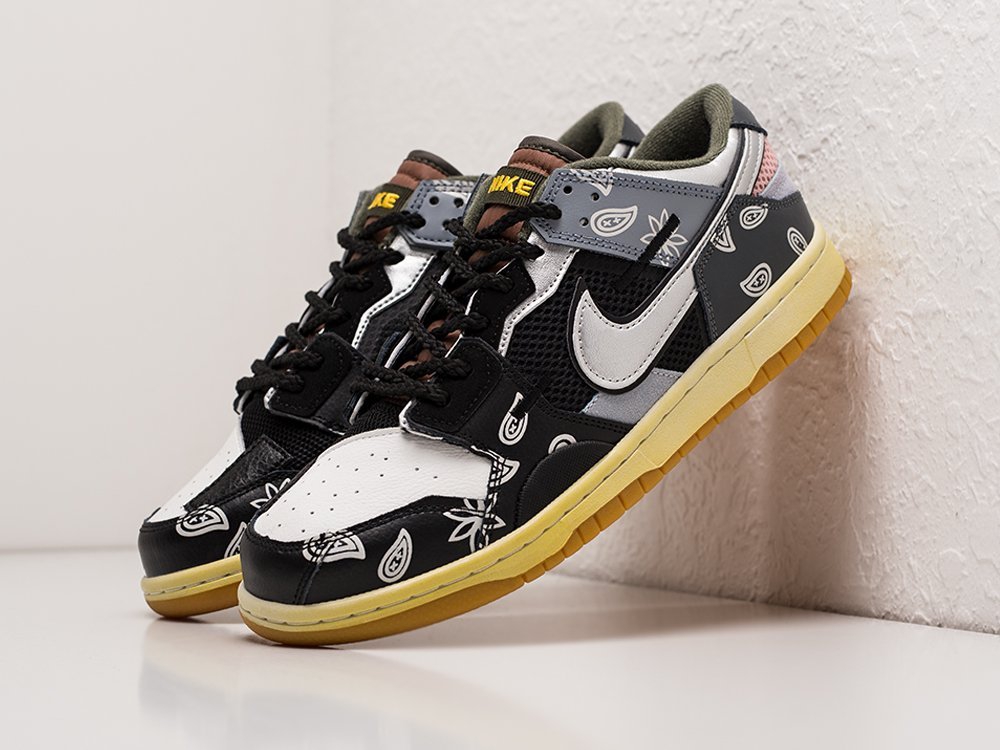 Nike SB Dunk Low Scrap черные замша мужские (AR23637) - фото 2 Nike SB Dunk Low Scrap черные замша мужские (AR23637) - фото 2