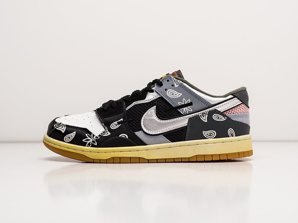 Nike SB Dunk Low Scrap черные замша мужские (AR23637) - фото 1 Nike SB Dunk Low Scrap черные замша мужские (AR23637) - фото 1