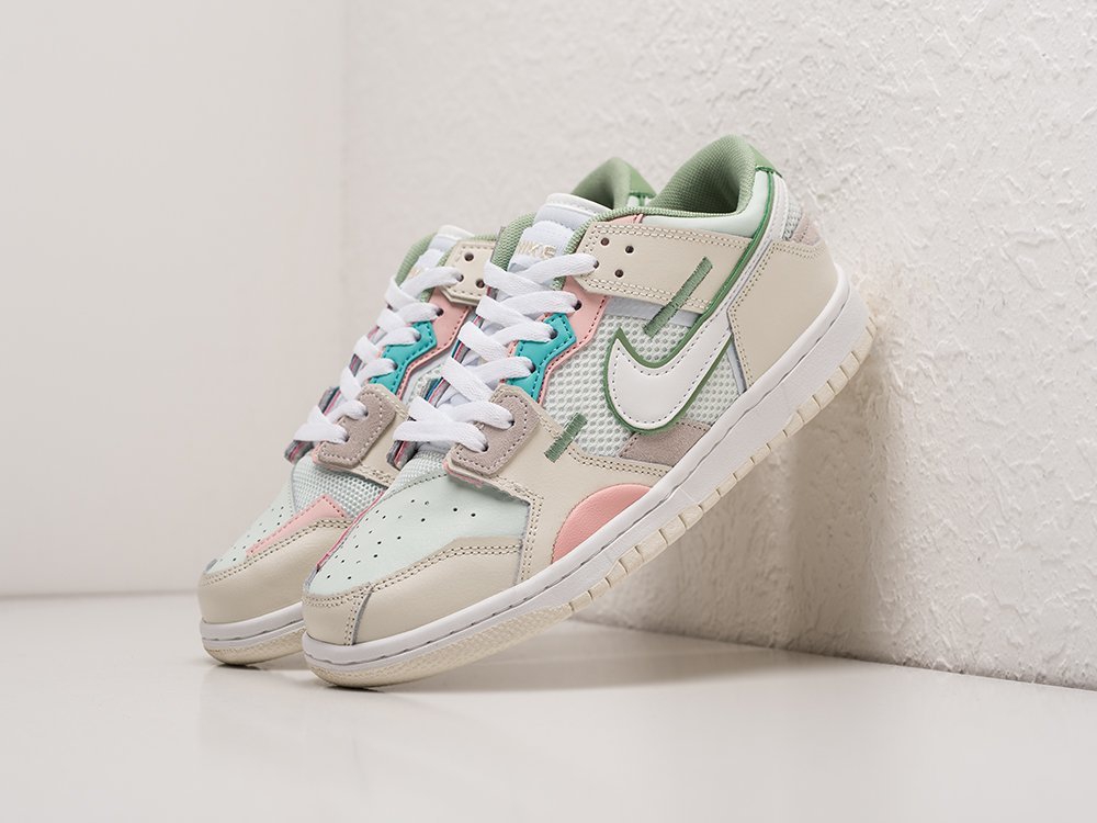 Nike SB Dunk Low Scrap WMNS белые кожа женские (AR23642) - фото 2