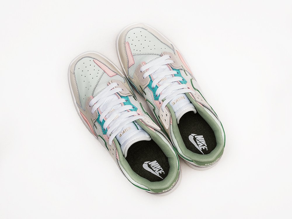 Nike SB Dunk Low Scrap WMNS белые кожа женские (AR23642) - фото 3 Nike SB Dunk Low Scrap WMNS белые кожа женские (AR23642) - фото 3