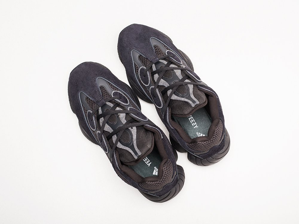 Adidas Yeezy 500 черные замша мужские (AR23646) - фото 3