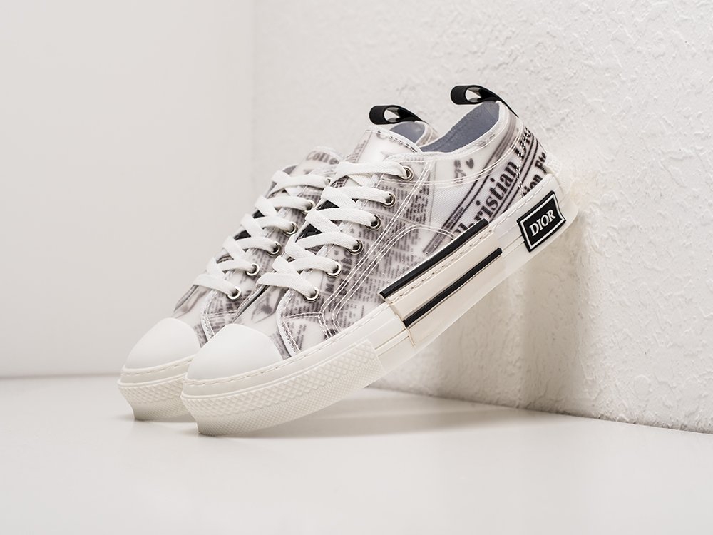 Dior B23 Low белые текстиль мужские (AR23647) - фото 2 Dior B23 Low белые текстиль мужские (AR23647) - фото 2