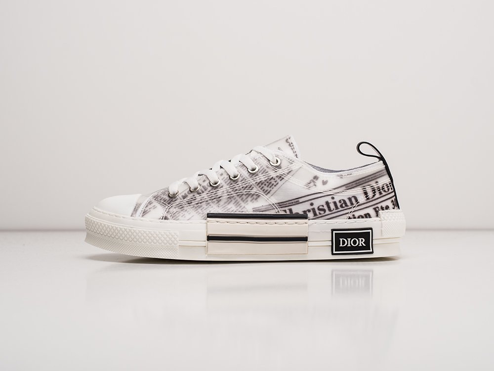 Dior B23 Low белые текстиль мужские (AR23647) - фото 1 Dior B23 Low белые текстиль мужские (AR23647) - фото 1