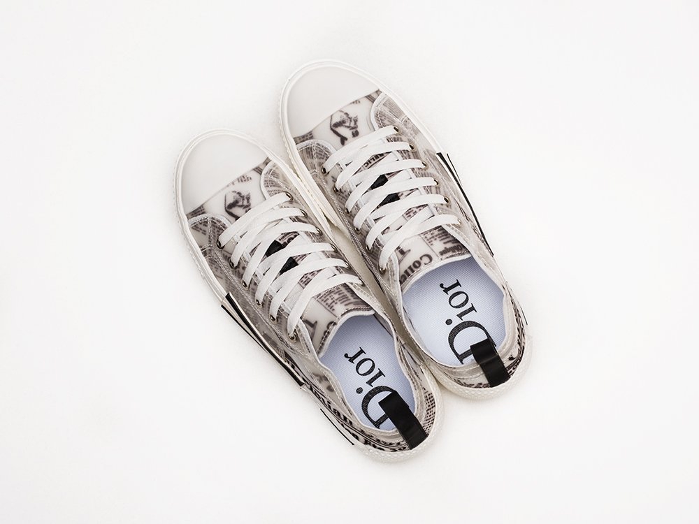 Dior B23 Low белые текстиль мужские (AR23647) - фото 3 Dior B23 Low белые текстиль мужские (AR23647) - фото 3