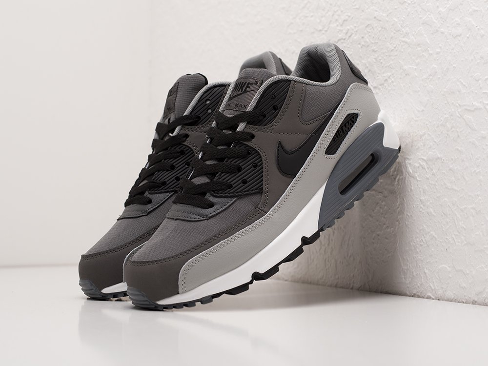 Nike Air Max 90 серые кожа мужские (AR23695) - фото 2 Nike Air Max 90 серые кожа мужские (AR23695) - фото 2