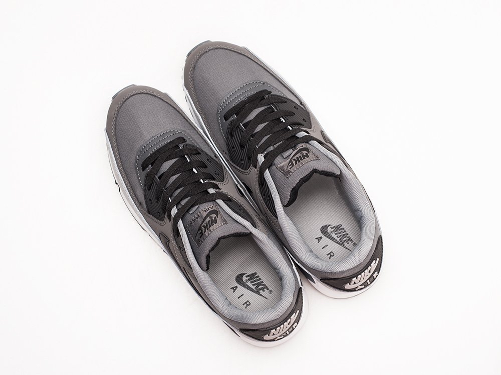 Nike Air Max 90 серые кожа мужские (AR23695) - фото 3 Nike Air Max 90 серые кожа мужские (AR23695) - фото 3