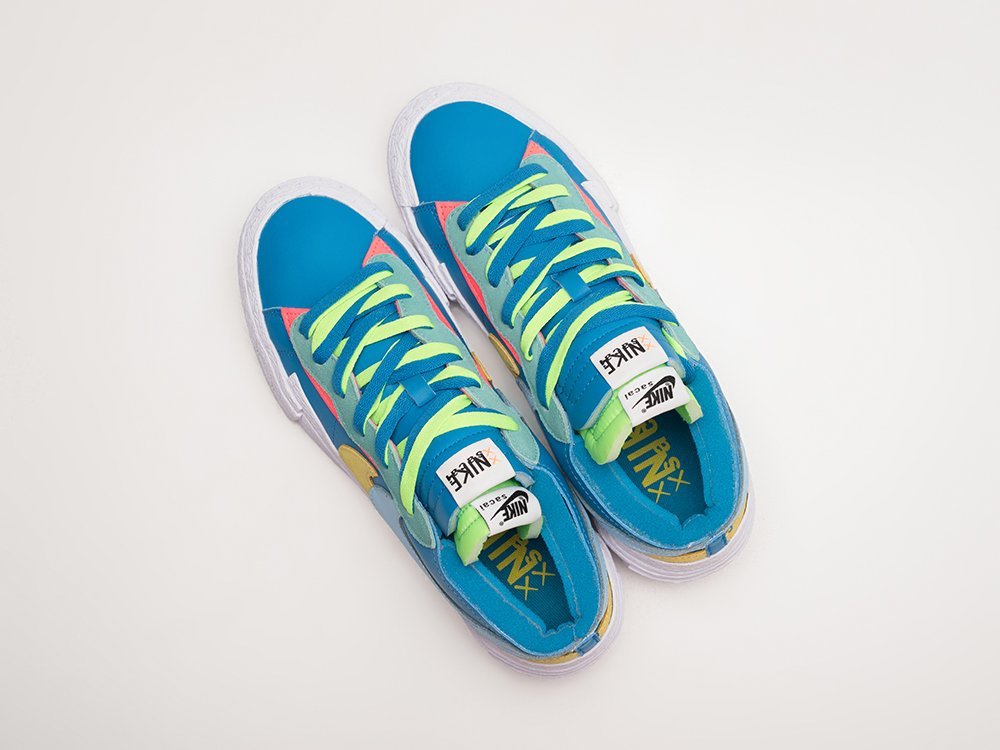 Nike x Kaws x Sacai Blazer Low Neptune Blue синие текстиль мужские (AR23706) - фото 3 Nike x Kaws x Sacai Blazer Low Neptune Blue синие текстиль мужские (AR23706) - фото 3