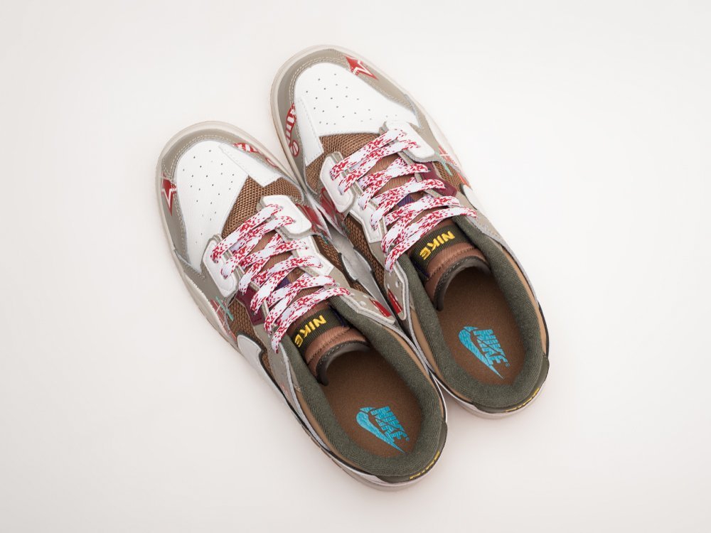 Nike SB Dunk Low Scrap серые кожа мужские (AR23709) - фото 3 Nike SB Dunk Low Scrap серые кожа мужские (AR23709) - фото 3