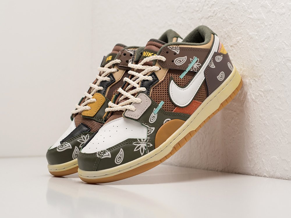 Nike SB Dunk Low Scrap коричневые кожа мужские (AR23710) - фото 2 Nike SB Dunk Low Scrap коричневые кожа мужские (AR23710) - фото 2