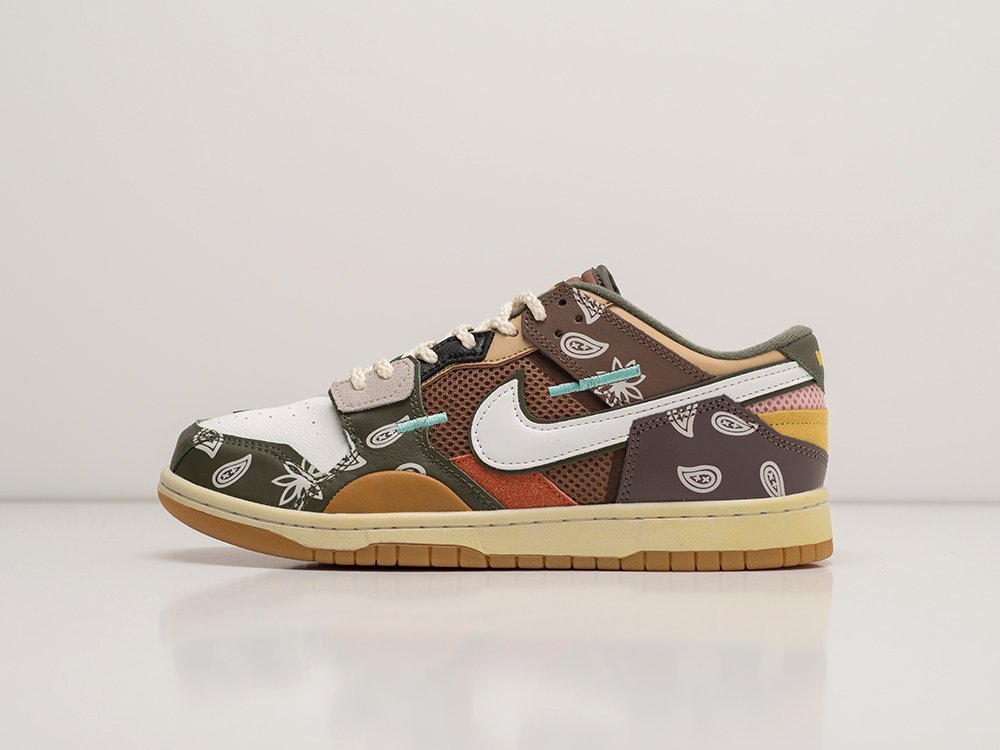 Nike SB Dunk Low Scrap коричневые кожа мужские (AR23710) - фото 1 Nike SB Dunk Low Scrap коричневые кожа мужские (AR23710) - фото 1