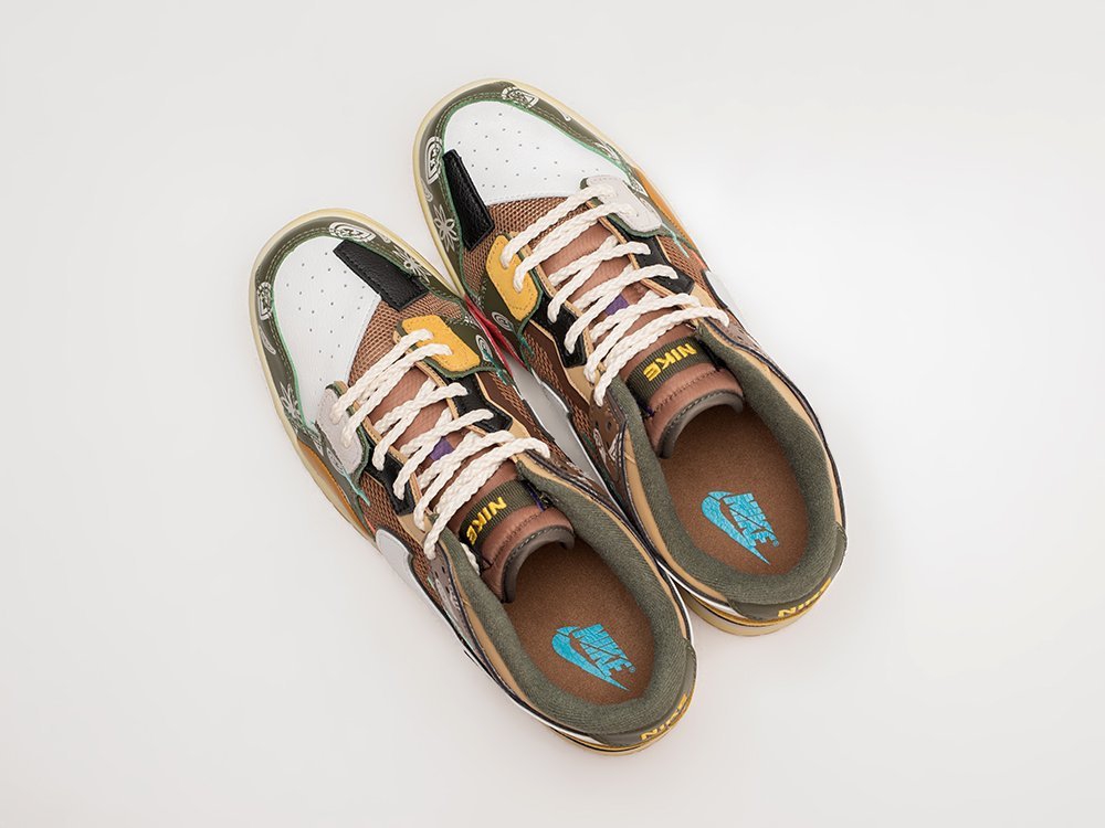 Nike SB Dunk Low Scrap коричневые кожа мужские (AR23710) - фото 3 Nike SB Dunk Low Scrap коричневые кожа мужские (AR23710) - фото 3