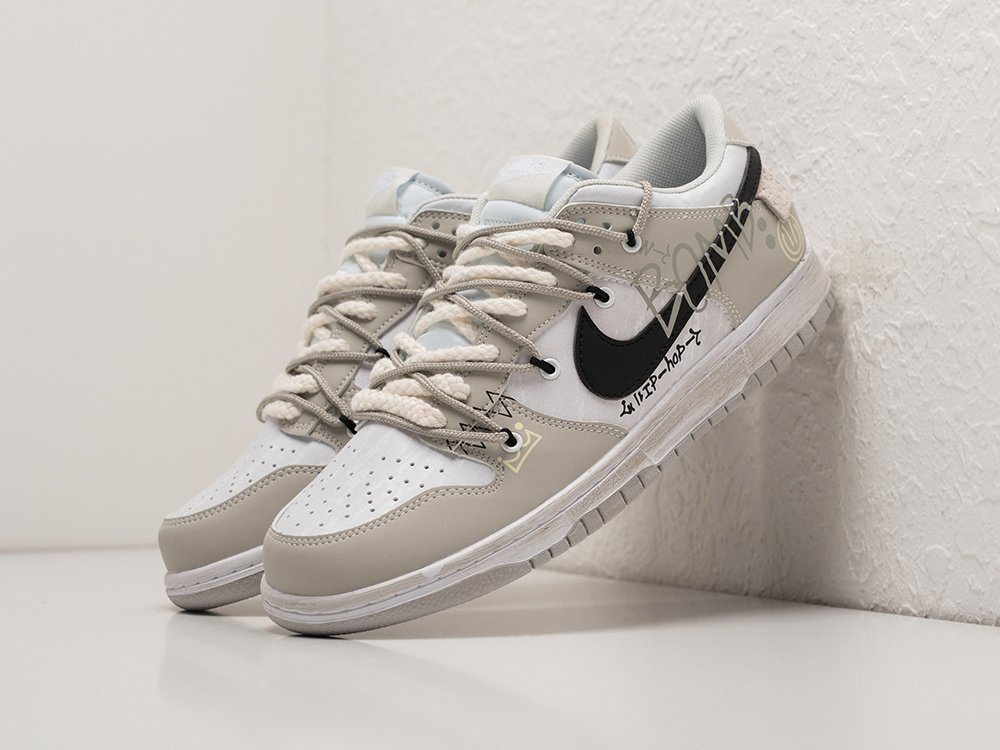 Nike SB Dunk Low серые кожа мужские (AR23713) - фото 2 Nike SB Dunk Low серые кожа мужские (AR23713) - фото 2