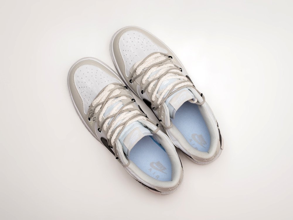 Nike SB Dunk Low Grey / White - фото 3