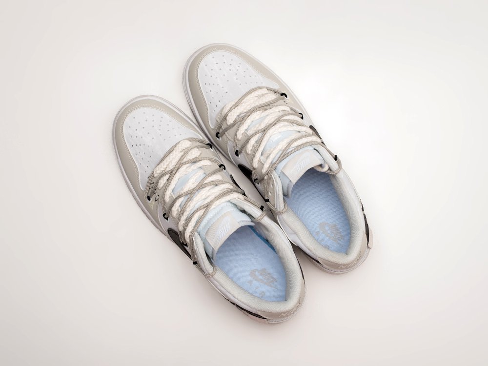 Nike SB Dunk Low серые кожа мужские (AR23713) - фото 3 Nike SB Dunk Low серые кожа мужские (AR23713) - фото 3