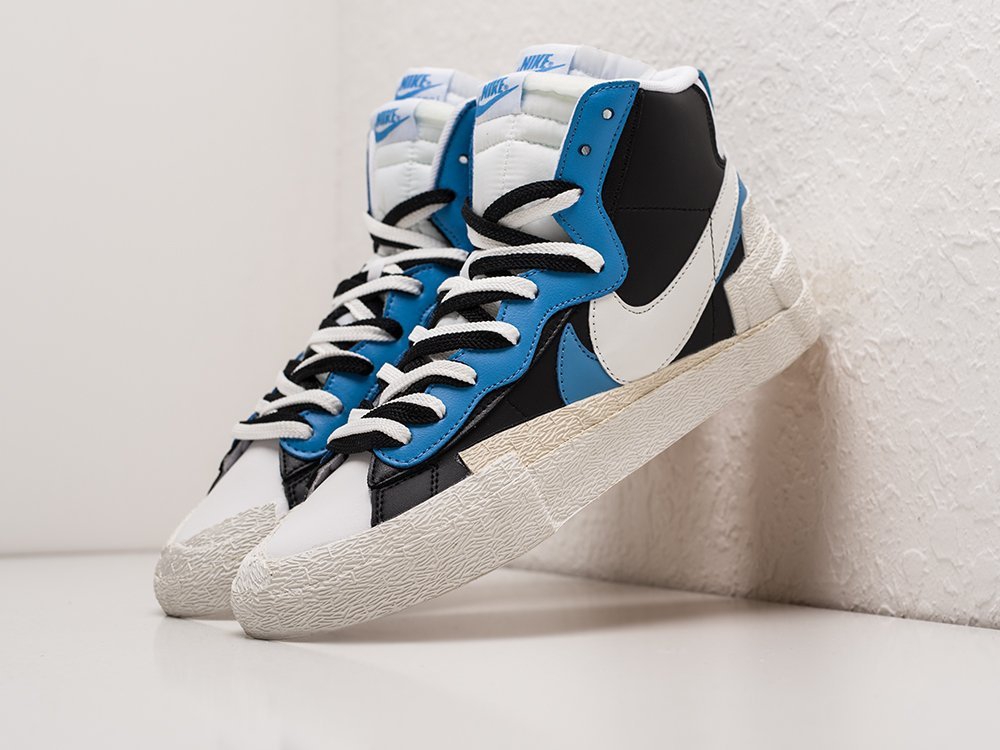 Nike x Sacai Blazer Mid черные текстиль мужские (AR23719) - фото 2 Nike x Sacai Blazer Mid черные текстиль мужские (AR23719) - фото 2