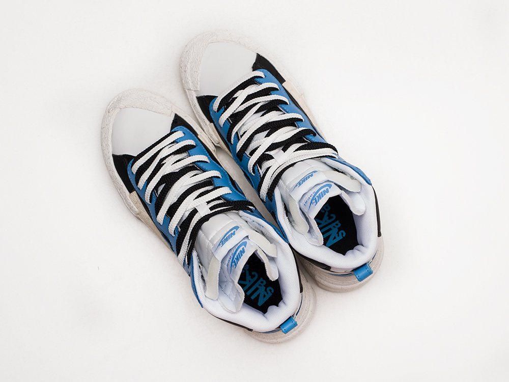 Nike x Sacai Blazer Mid черные текстиль мужские (AR23719) - фото 3 Nike x Sacai Blazer Mid черные текстиль мужские (AR23719) - фото 3