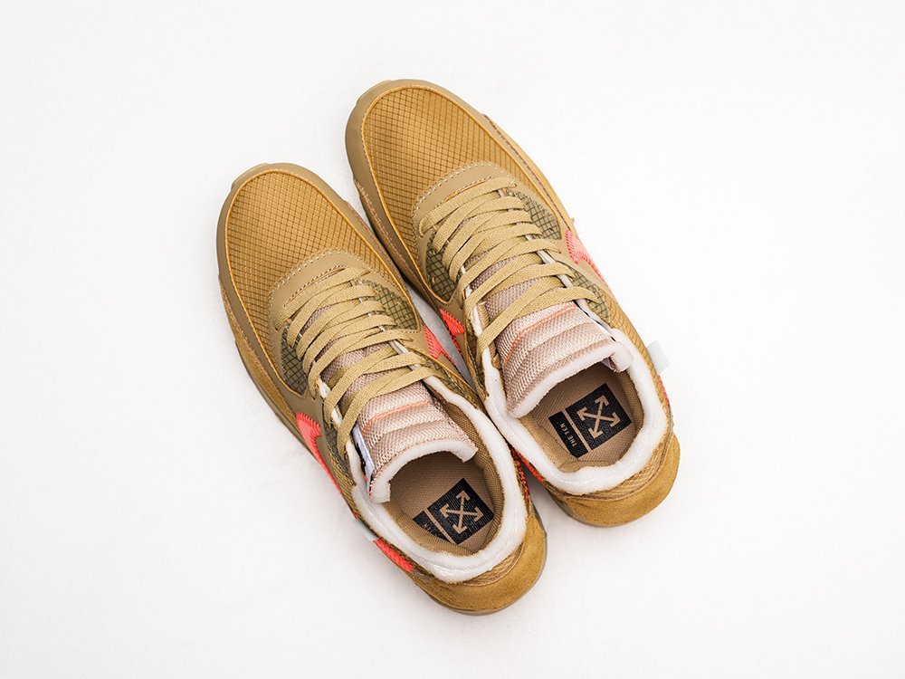 Nike Air Max 90 x Off-White Desert Ore коричневые мужские (AR23724) - фото 3 Nike Air Max 90 x Off-White Desert Ore коричневые мужские (AR23724) - фото 3