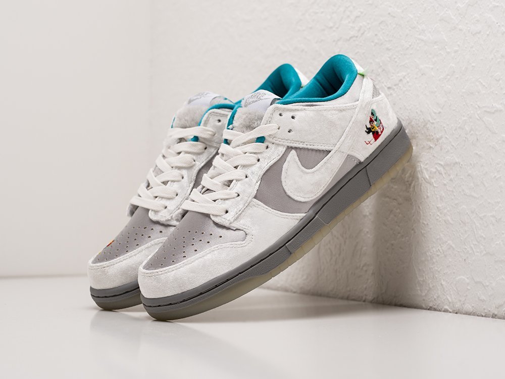 Nike SB Dunk Low ICE WMNS серые кожа женские (AR23727) - фото 2 Nike SB Dunk Low ICE WMNS серые кожа женские (AR23727) - фото 2