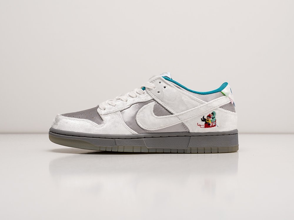 Nike SB Dunk Low ICE WMNS серые кожа женские (AR23727) - фото 1 Nike SB Dunk Low ICE WMNS серые кожа женские (AR23727) - фото 1