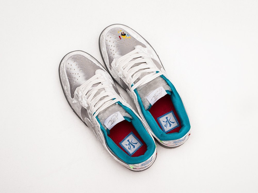 Nike SB Dunk Low ICE WMNS серые кожа женские (AR23727) - фото 3