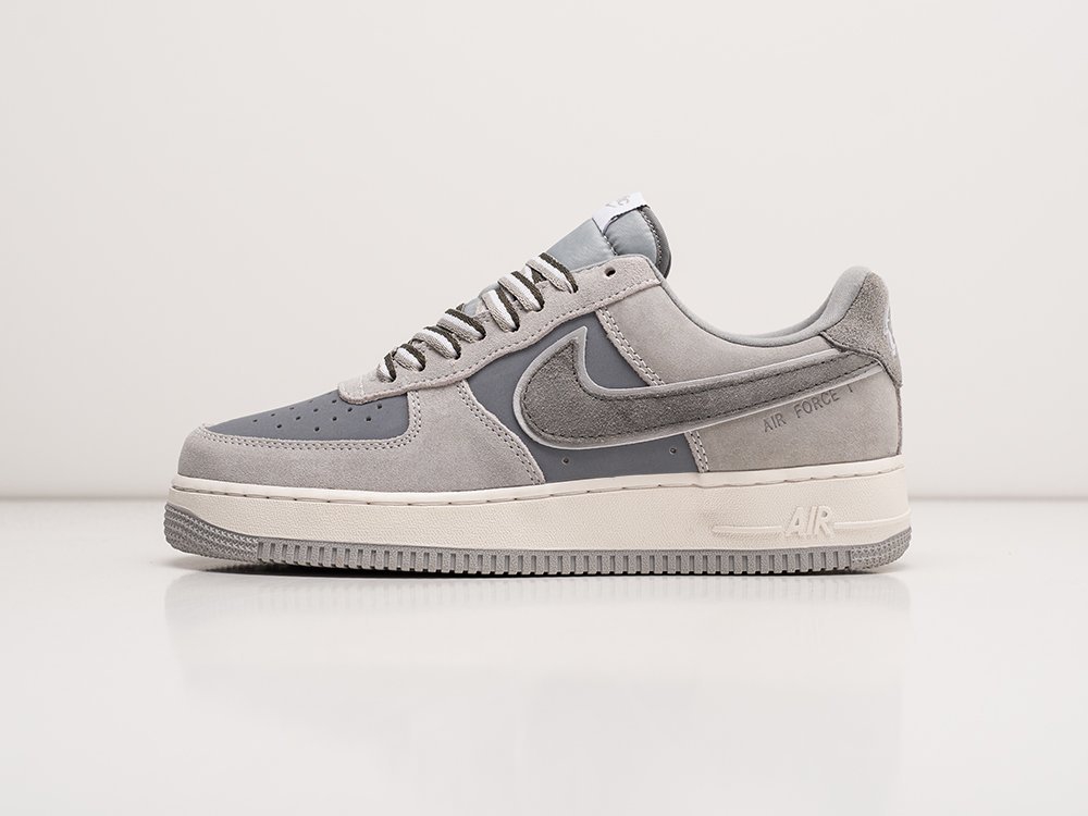 Nike Air Force 1 Low серые кожа мужские (AR23728) - фото 1 Nike Air Force 1 Low серые кожа мужские (AR23728) - фото 1