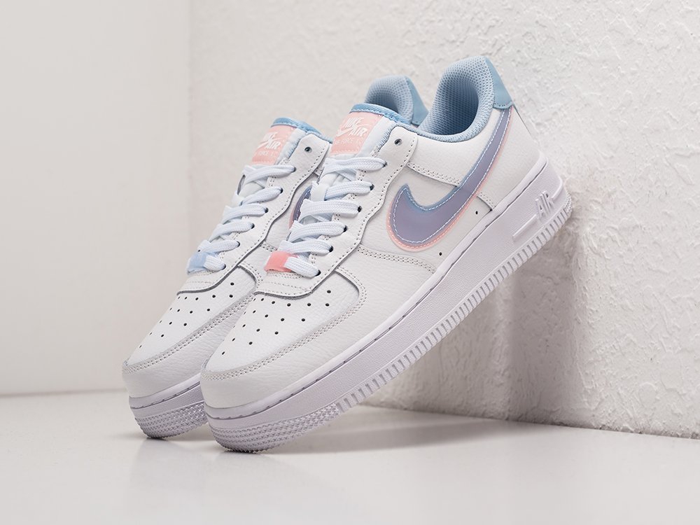 Nike Air Force 1 Low WMNS White / Blue / Pink - фото 2