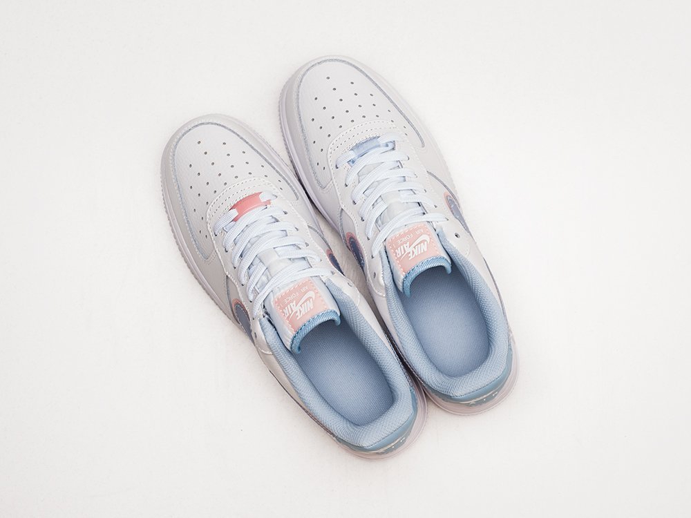 Nike Air Force 1 Low WMNS White / Blue / Pink - фото 3