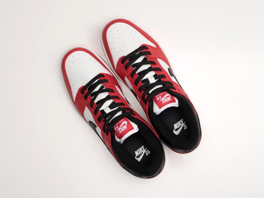 Nike SB Dunk Low Red / White / Black - фото 3