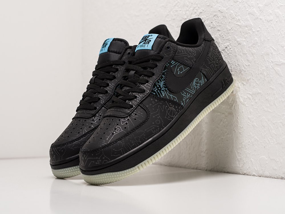 Nike Air Force 1 Low Space Jam Black / Blue / White - фото 2