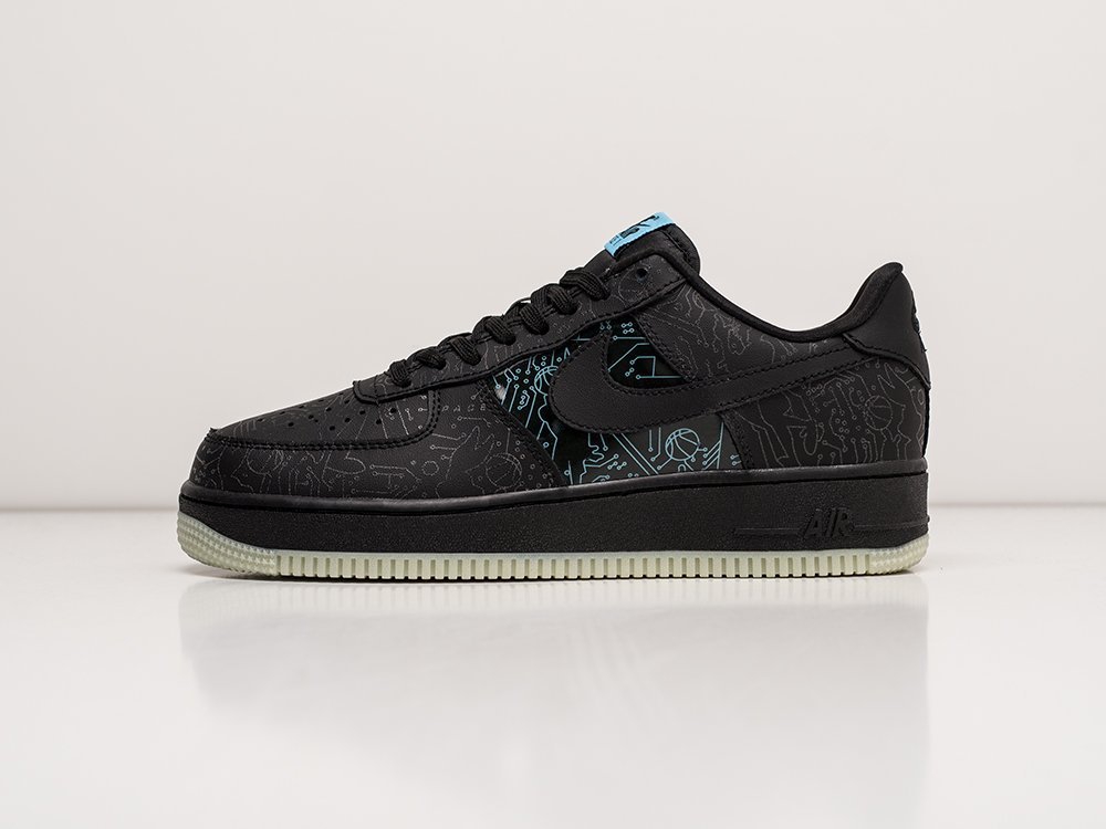 Nike Air Force 1 Low Space Jam Black / Blue / White - фото 1
