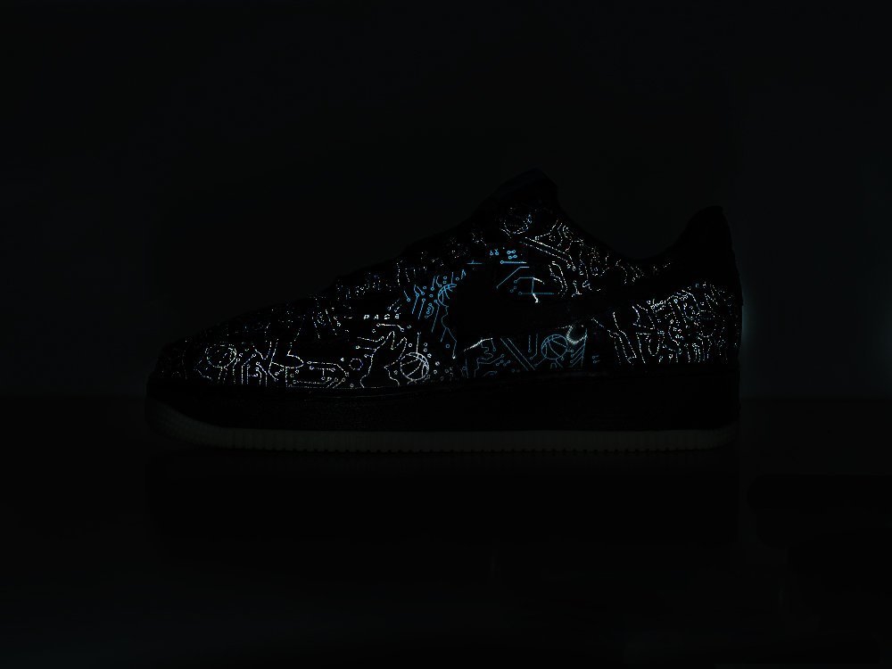 Nike Air Force 1 Low Space Jam Black / Blue / White - фото 4