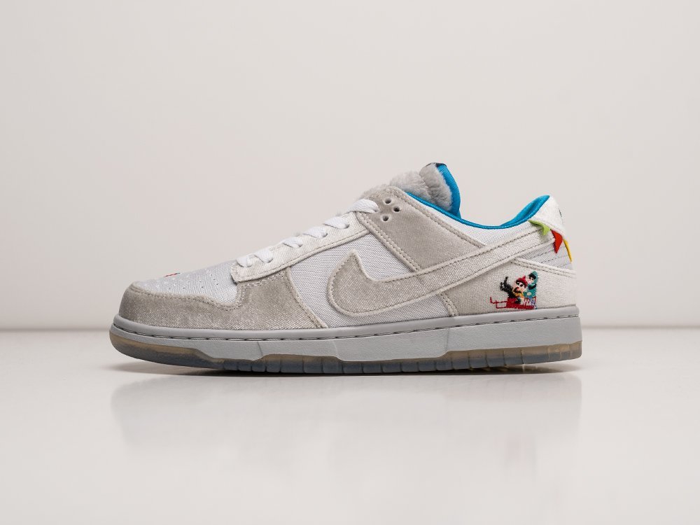 Nike SB Dunk Low ICE серые кожа мужские (AR23756) - фото 1 Nike SB Dunk Low ICE серые кожа мужские (AR23756) - фото 1