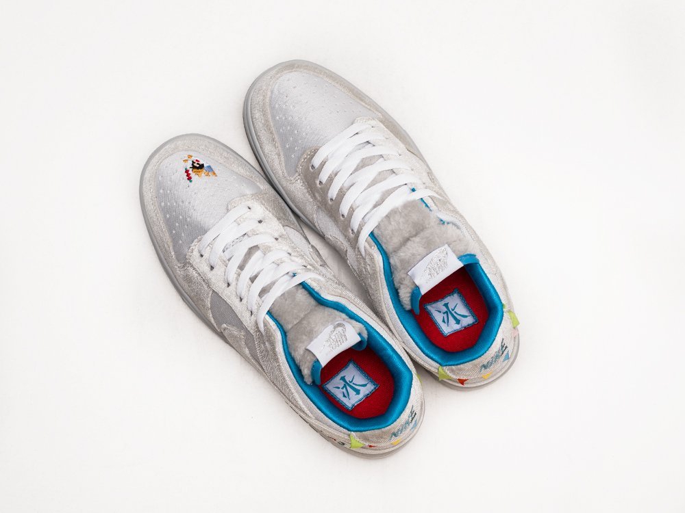 Nike SB Dunk Low ICE серые кожа мужские (AR23756) - фото 3 Nike SB Dunk Low ICE серые кожа мужские (AR23756) - фото 3