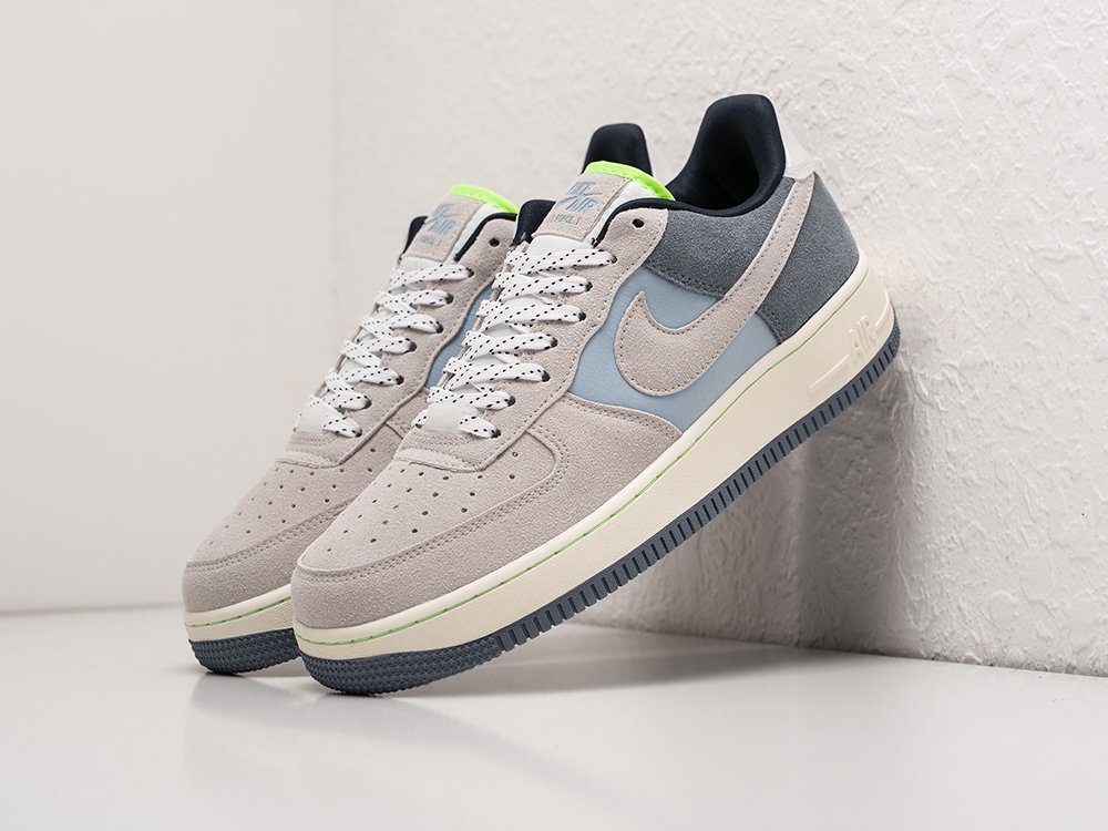 Nike Air Force 1 Low Grey / Blue / White - фото 2