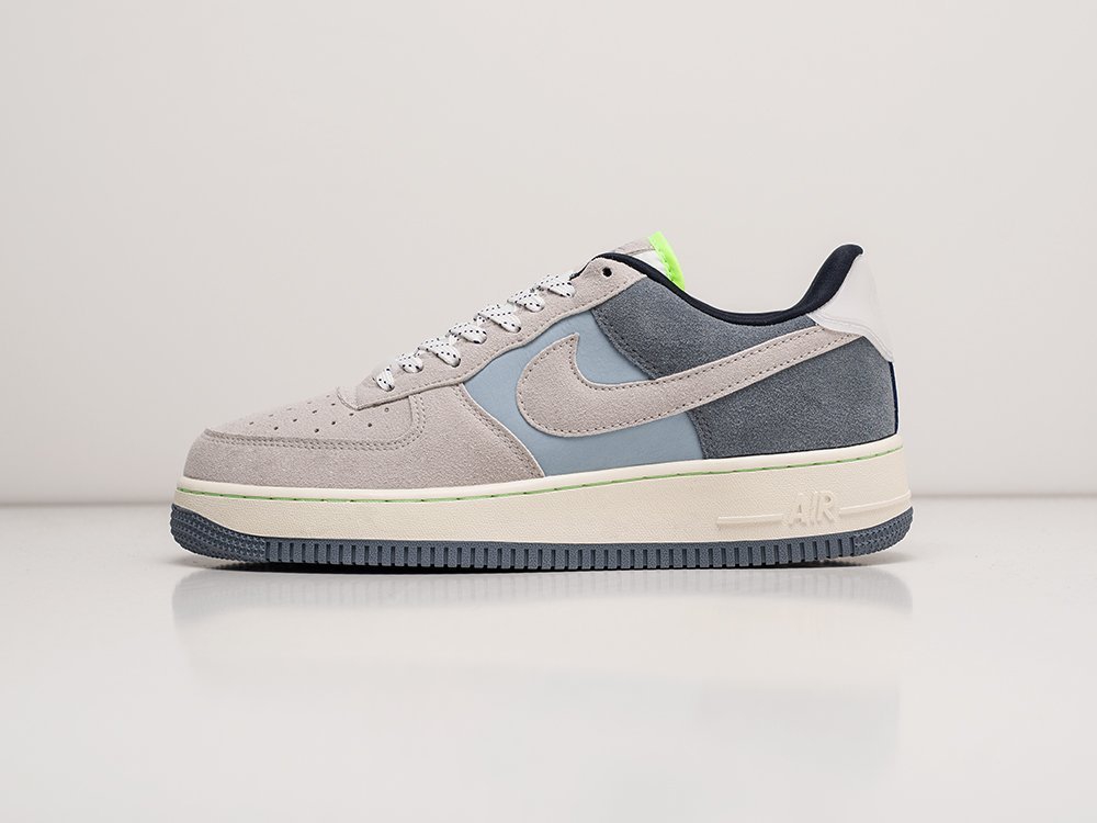 Nike Air Force 1 Low Grey / Blue / White - фото 1