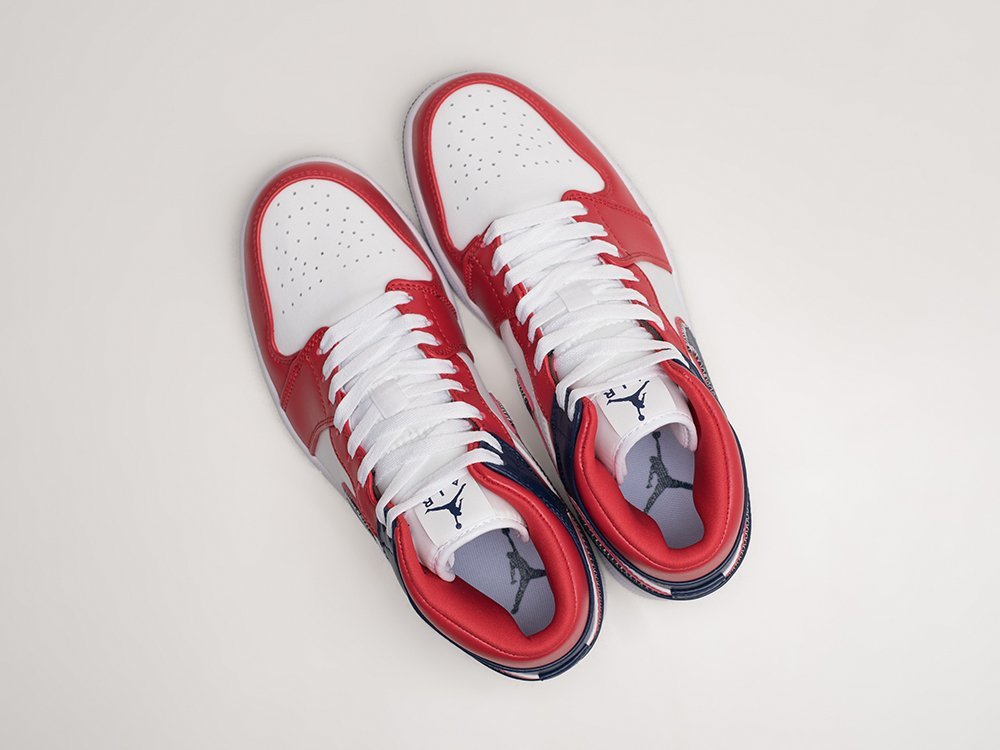 Nike Air Jordan 1 Mid USA разноцветные кожа мужские (AR23782) - фото 3