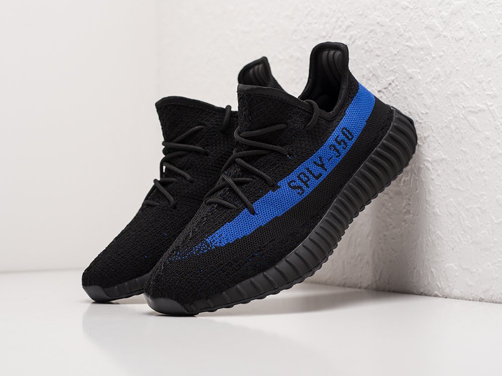 Adidas Yeezy 350 Boost v2 черные текстиль мужские (AR23786) - фото 2