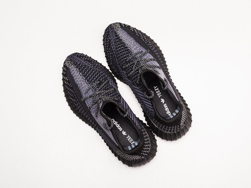 Adidas Yeezy 350 Boost v2 черные текстиль мужские (AR23787) - фото 3