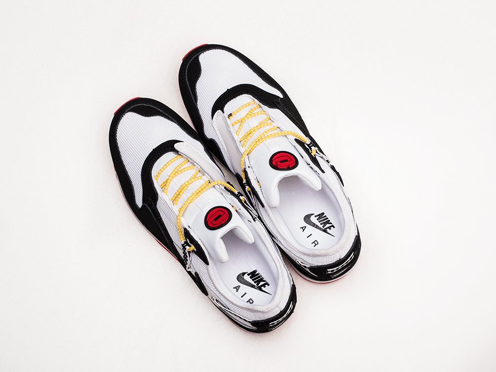 Nike Air Max 1 x Travis Scott белые текстиль мужские (AR23792) - фото 3 Nike Air Max 1 x Travis Scott белые текстиль мужские (AR23792) - фото 3