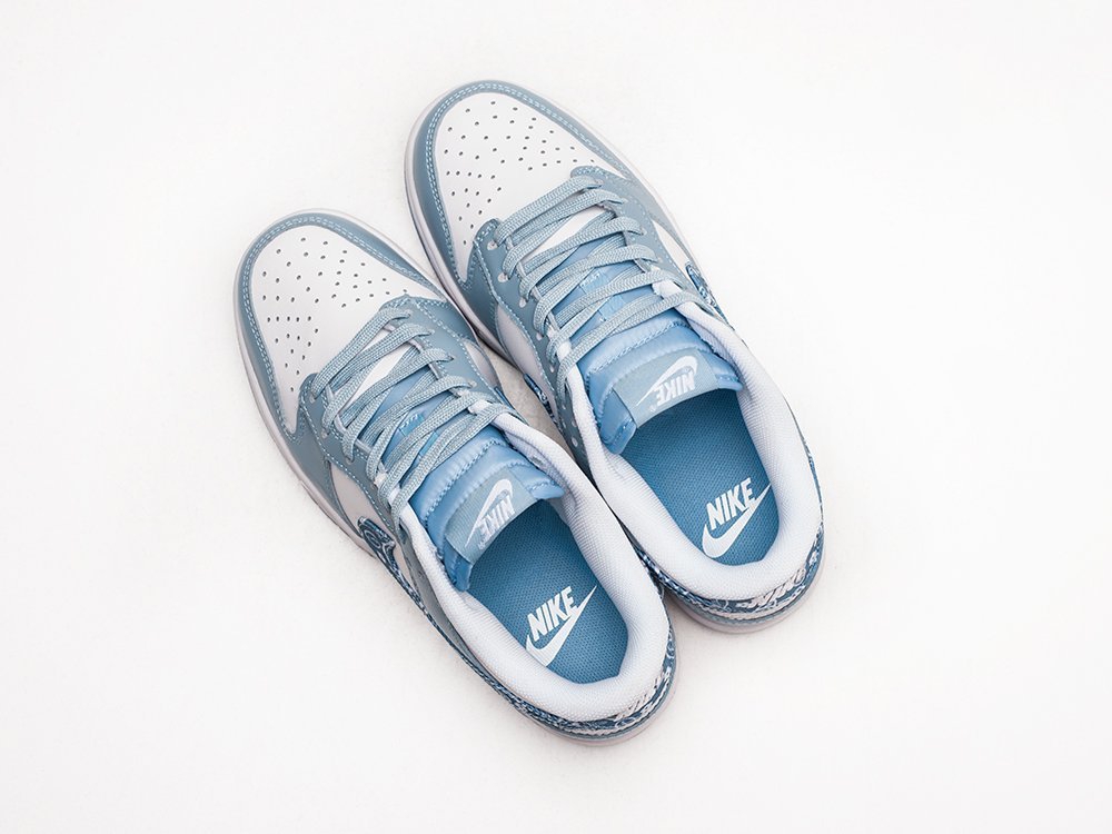 Nike Air Jordan 1 Low WMNS голубые кожа женские (AR23794) - фото 3